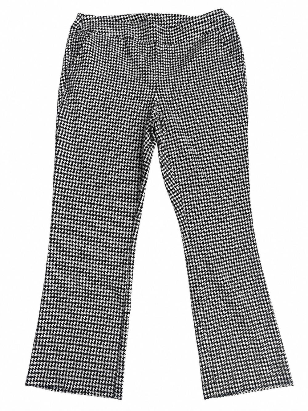 Black & White Houndstooth Flare Pants
